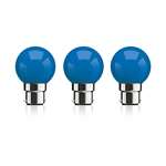 SYSKA SSK-PAG-0.5W-B-3 Base B22 0.5 Watt LED Bulb (Blue) Pack of 3